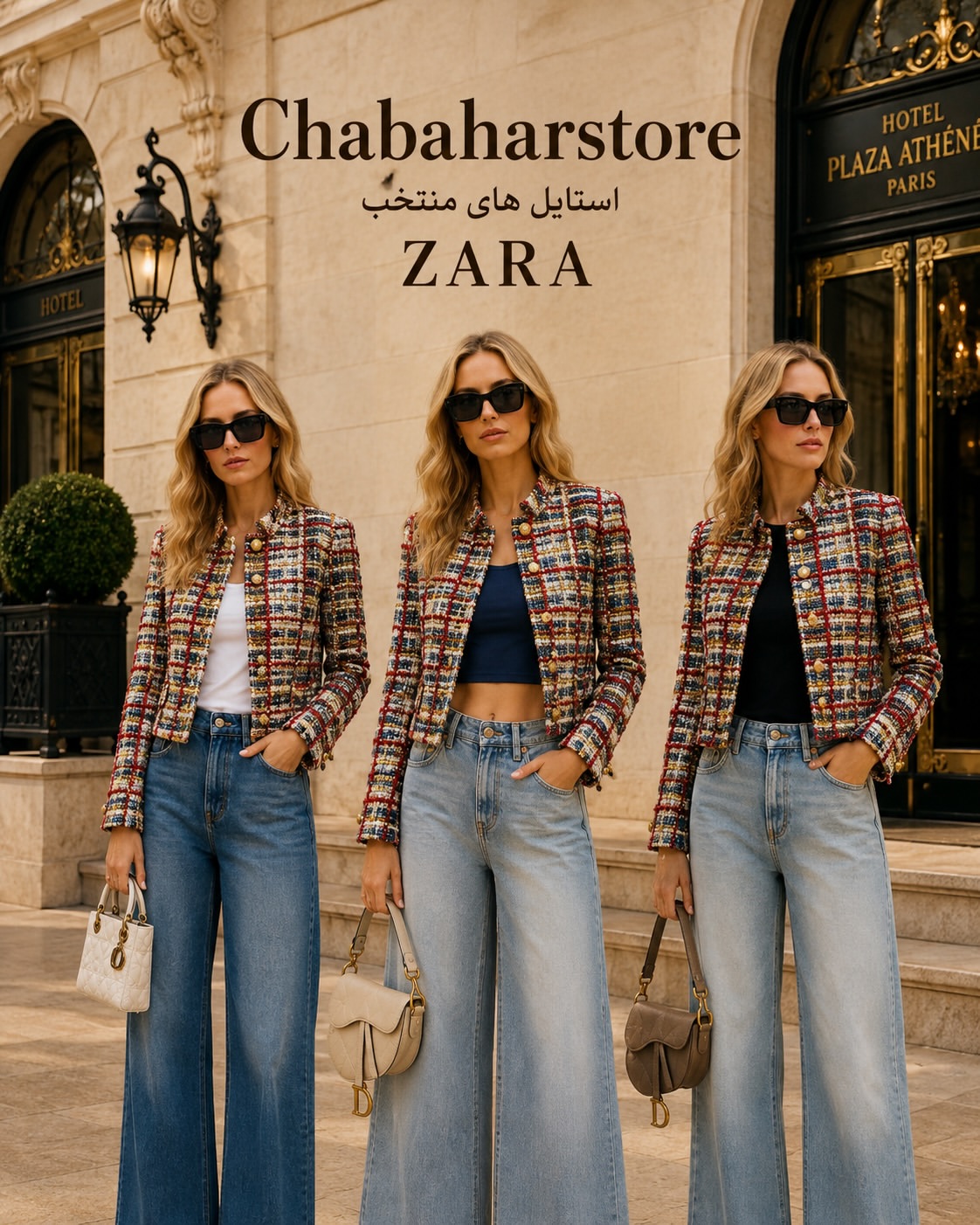 چله پارچه شانل شاین دورو با جذاب ترند سبک Zara